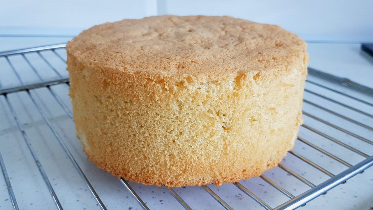 Großer Keks. Rezept ohne Trennen der Eier.